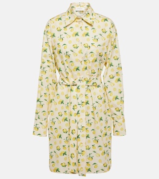 Boero printed cotton shirt dress