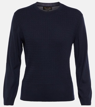 Castle Crag cashmere cable-knit sweater