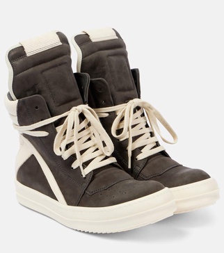 Geobasket suede high-top sneakers