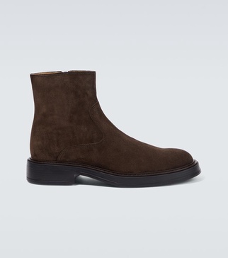 Suede ankle boots