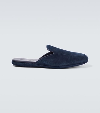 Suede slippers