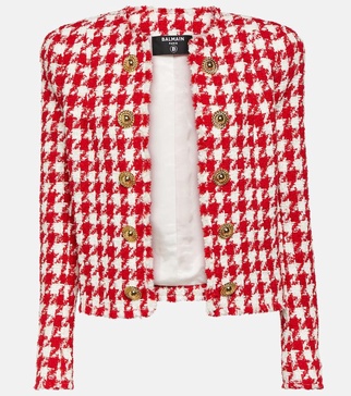 Houndstooth tweed jacket