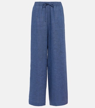 Graysen linen wide-leg pants