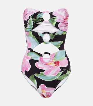 Anya cutout floral swimsuit