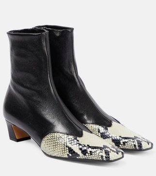 Dallas leather ankle boots