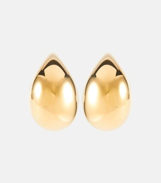 Drop gold-plated sterling silver earrings