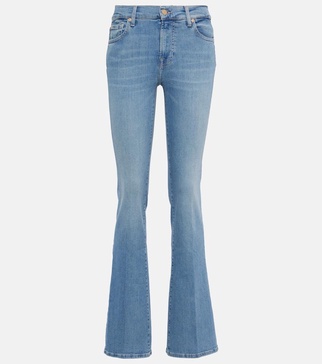 Mid-rise bootcut jeans