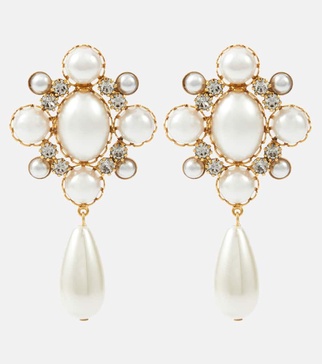 Jubilee faux pearl drop earrings