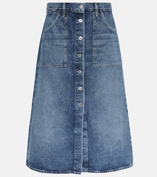 Anouk denim midi skirt