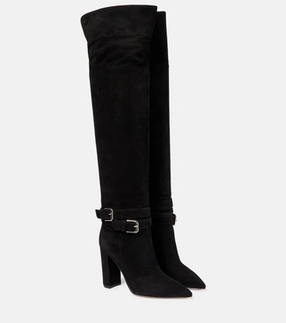 Suede over-the-knee boots