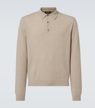 Cashmere polo sweater