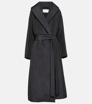 Francine silk-blend coat