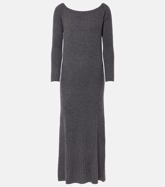 Nari ribbed-knit cashmere midi dress