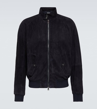 Torrence suede bomber jacket