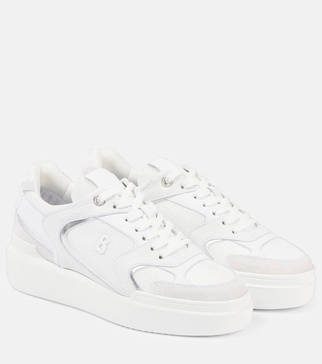 Hollywood 29A leather-trimmed mesh sneakers