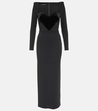 Lyndon crepe midi dress