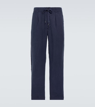 Linen straight pants