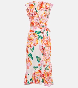 Aude floral midi dress