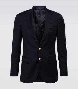 Wool twill blazer