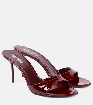 Lidia 70 patent leather mules