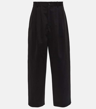 Rufos cotton and wool wide-leg pants