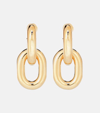 Chain hoop earrings