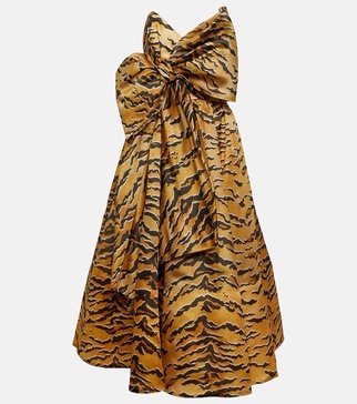 Matchmaker animal-print silk maxi dress