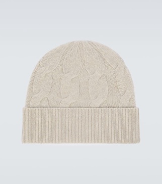 Abobo cable-knit cashmere beanie