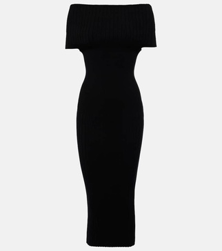 Feritos off-shoulder midi dress