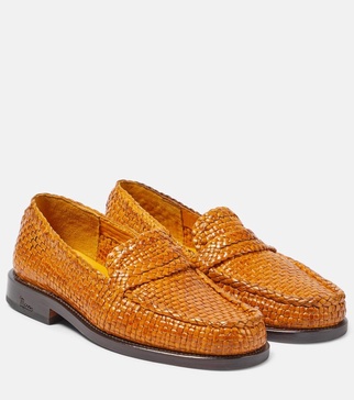 Leather loafers