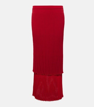 Ariana ribbed-knit jersey maxi skirt