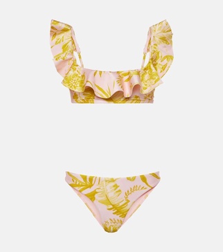 Golden floral bikini