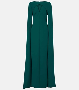 Sarita cutout crepe gown