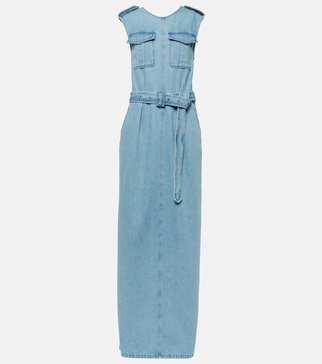 Denim maxi dress