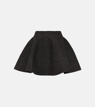 Wool-blend miniskirt 