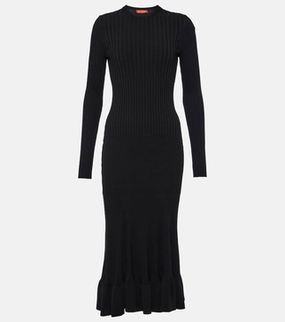 Seyrig ribbed-knit jersey maxi dress