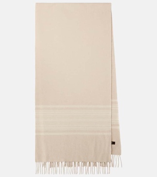 The Suitcase Stripe cashmere scarf