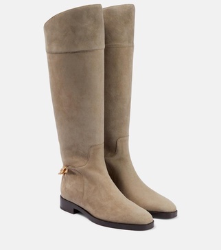 Nell suede knee-high boots