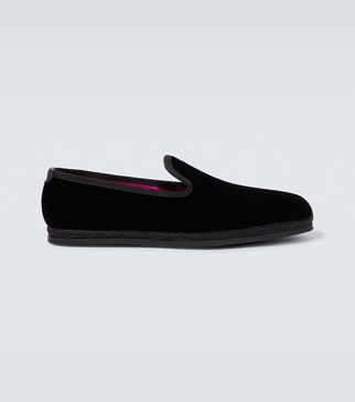 Neal velvet loafers