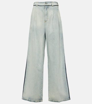 High-rise wide-leg jeans