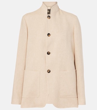 Spain linen crepe jacket