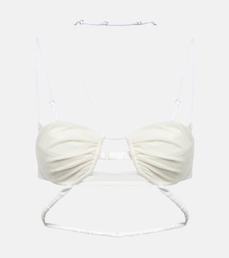 Bridal chiffon bra