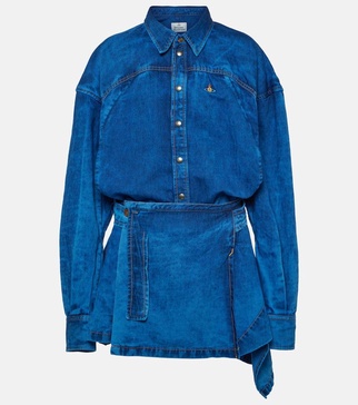 Meghan denim shirt dress