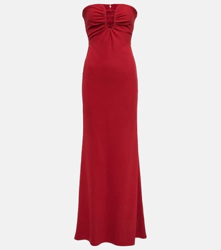 Strapless cady gown