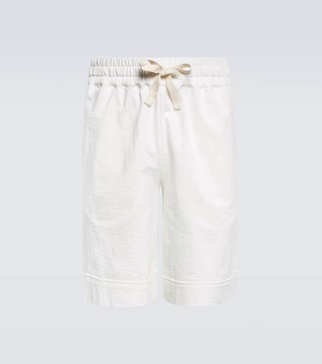 Cotton-blend shorts