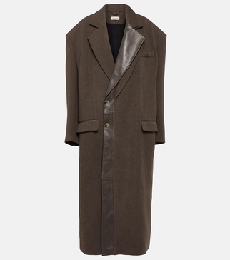 Dundee oversized wool-blend coat