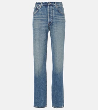 Baretta high-rise straight jeans