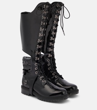 x Timberland convertible patent leather boots