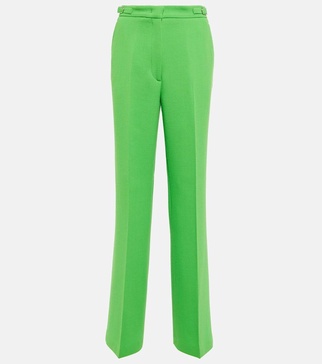 Vesta high-rise wide-leg virgin wool pants