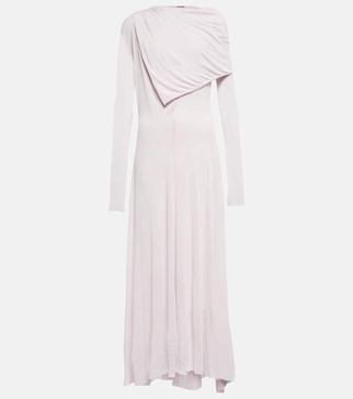 Draped crêpe gown